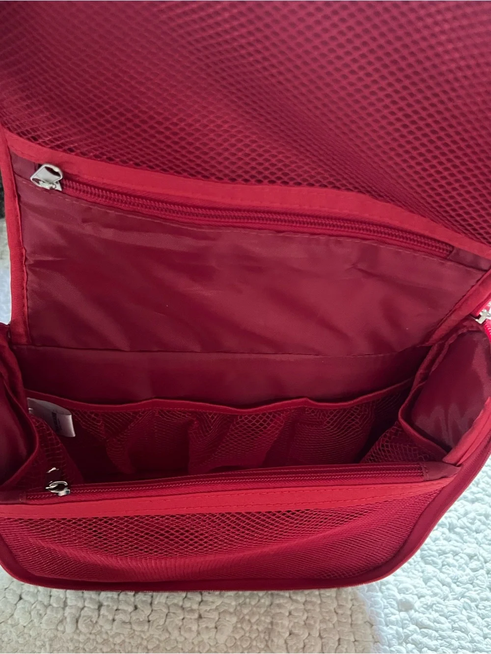 True Religion Light Blue and Red Men's Toiletry Kit